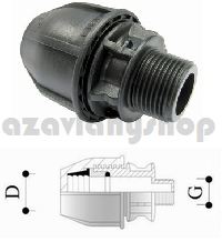 DG přechod 20 mm x 3/4" vnější