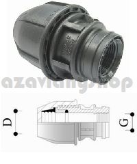 DG přechod 40 mm x 1" vnitřní