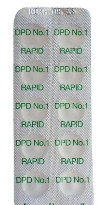 Náhradní tablety Cl volný DPD1 Rapid   platíčko 10 tablet