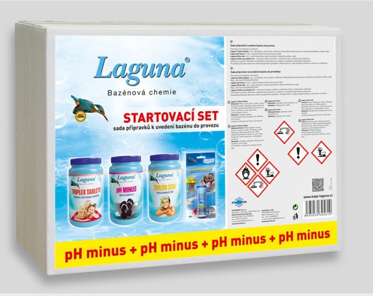 Startovací set pH-  Laguna (triplex tablety, pH-, chlor šok, tester)