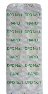 Náhradní tablety Cl volný DPD1 Rapid   platíčko 10 tablet