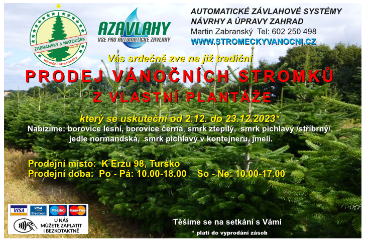 Prodej vánočních stromečků